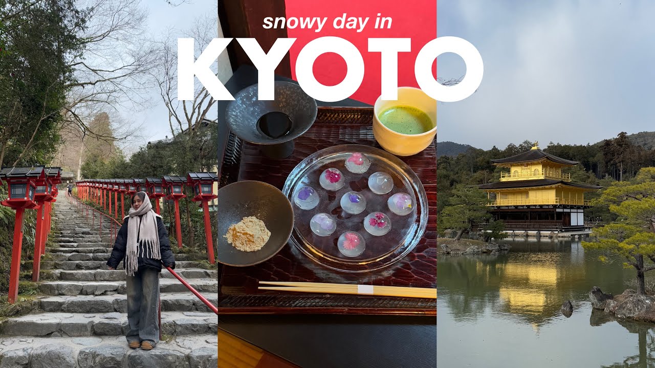 Kyoto winter vlog (kifune shrine, eizan railway & matcha local eats)