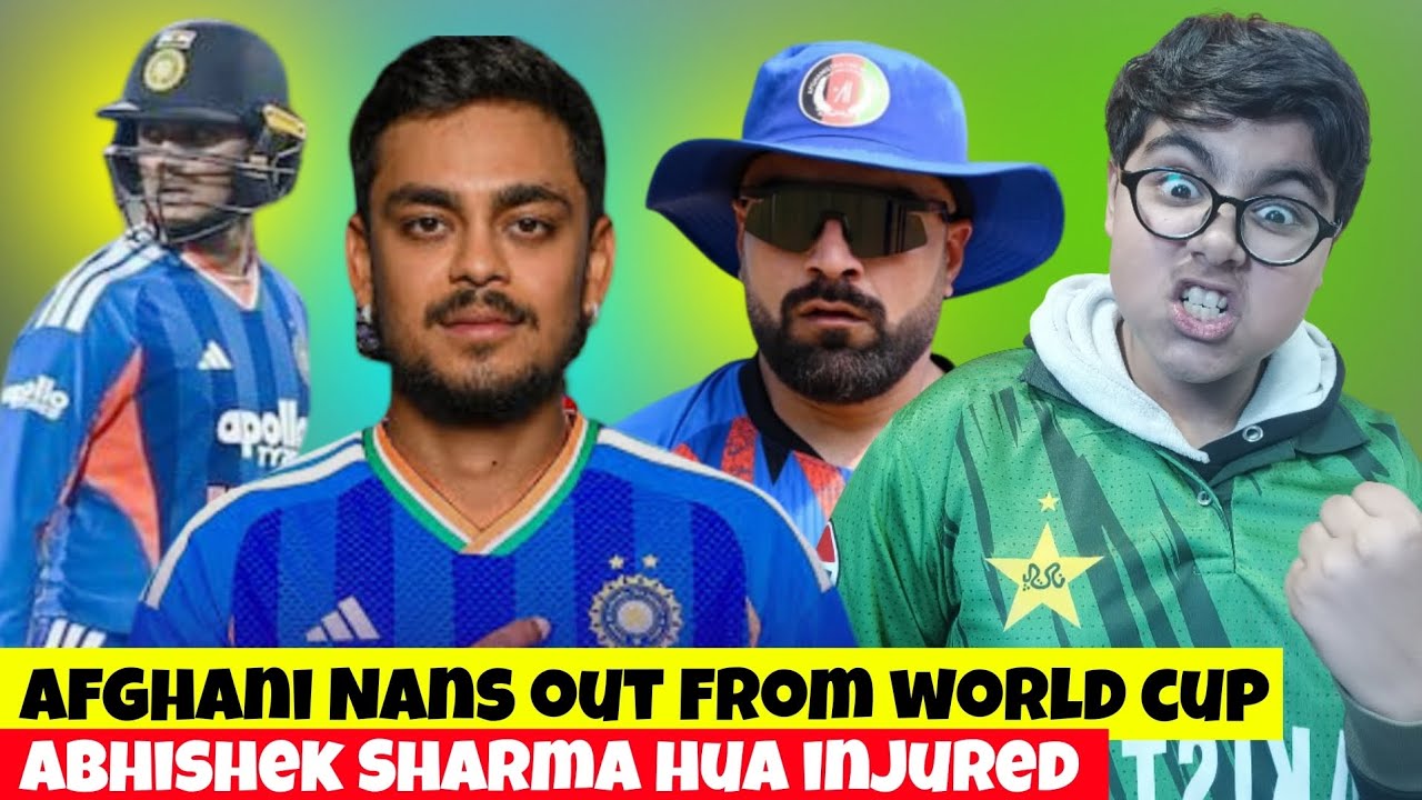 Afg vs sa | abieshek sharma and Ishan Kishan injured | Afghani out from world cup | Rashid Khan |