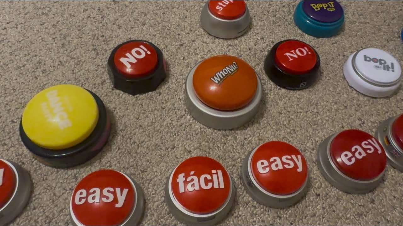100 Subscriber Special! ALL Of My Talking Buttons! (Plus Bloopers and Kenny!)