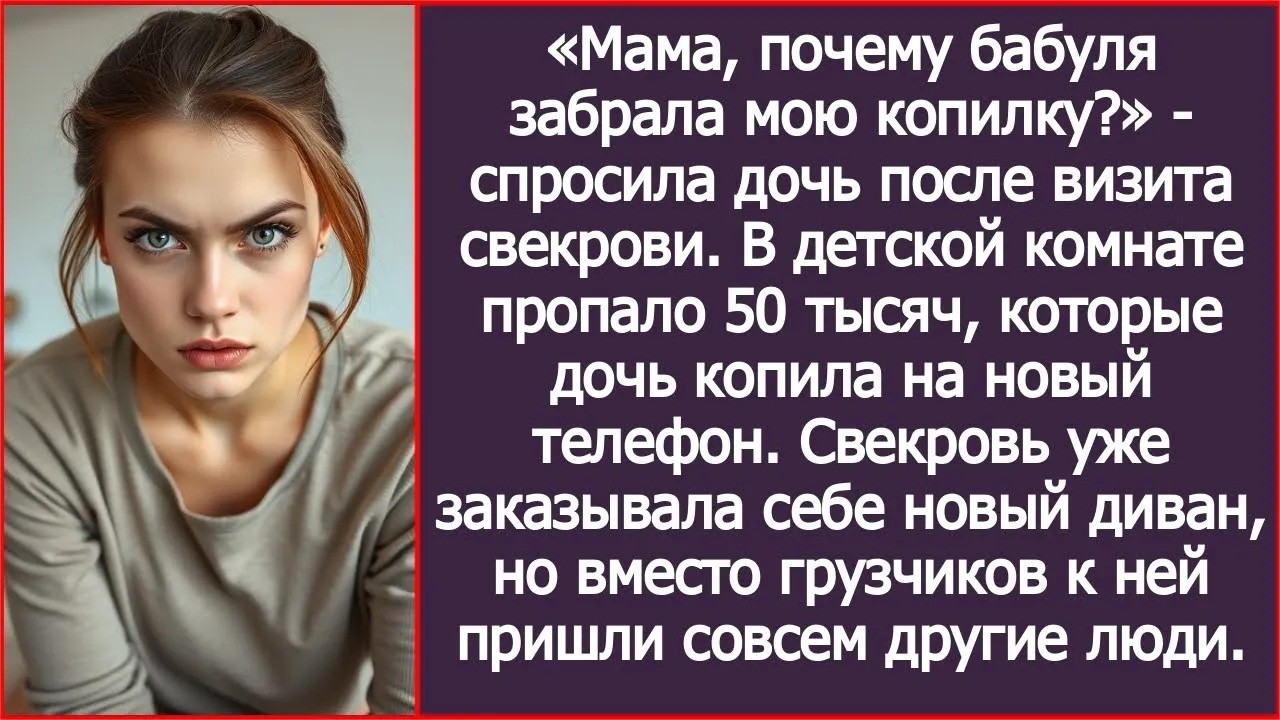 «Бабуля забрала мою копилку!» Свекровь украла у внучки 50 тысяч