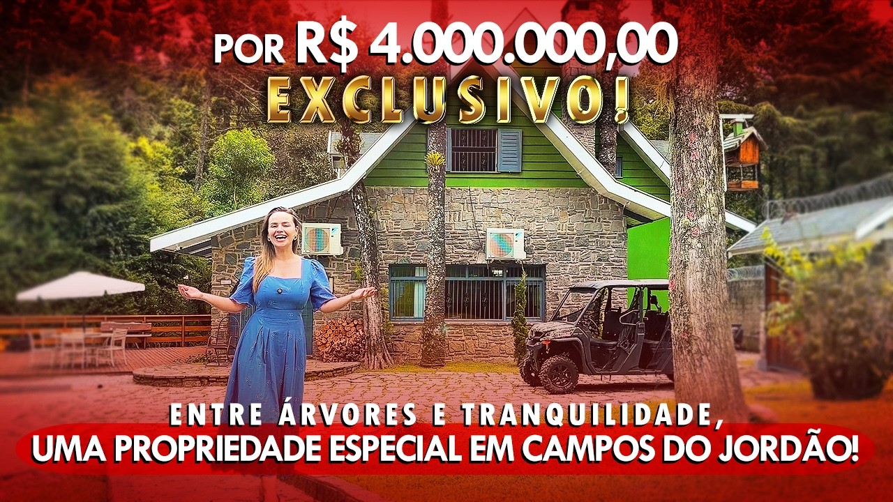 🍁Refúgio Completo em Meio à Natureza em Campos do Jordão: Casa Principal, Gourmet e Casa de Caseiro