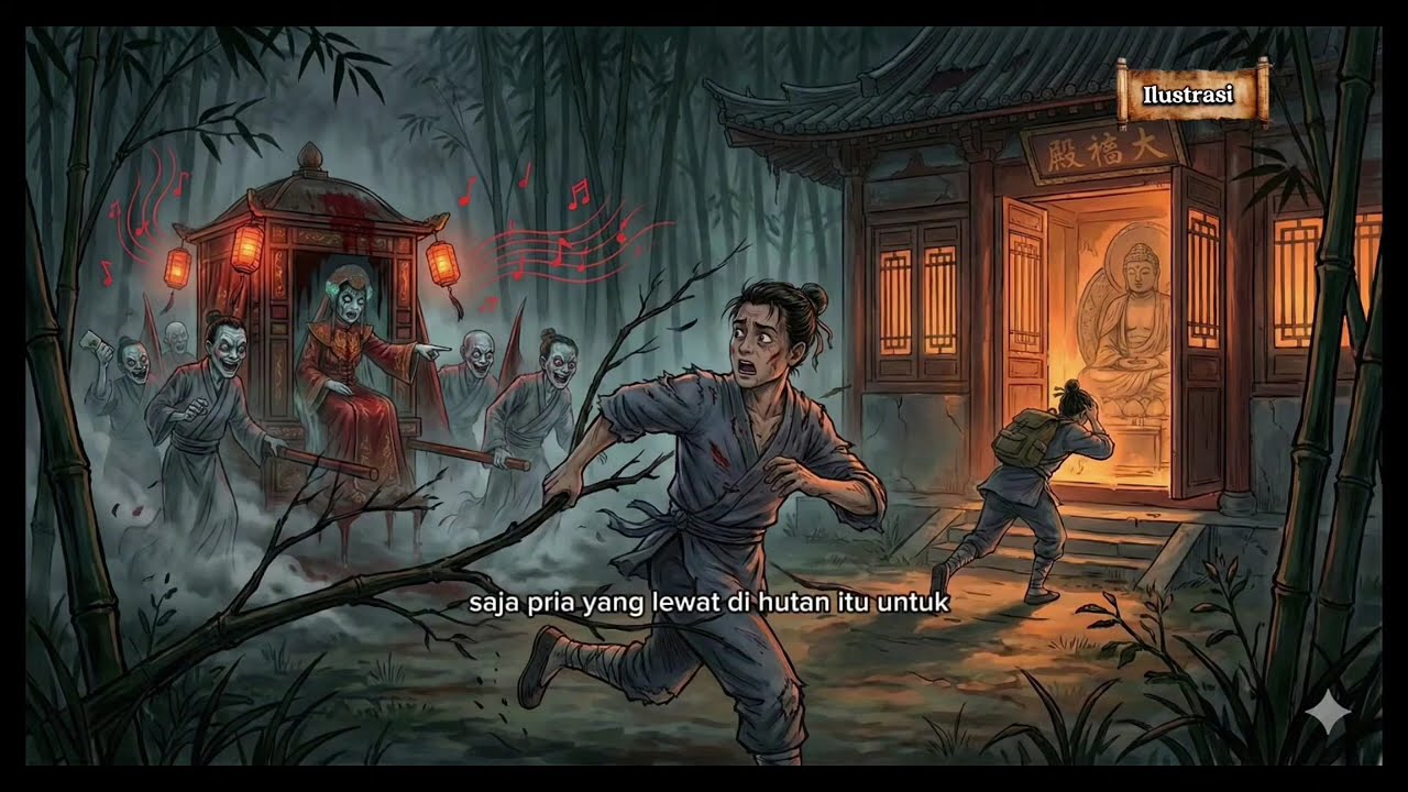 Tandu Pengantin berdarah Keluarga Li “#aivideo #horror #movie #film 