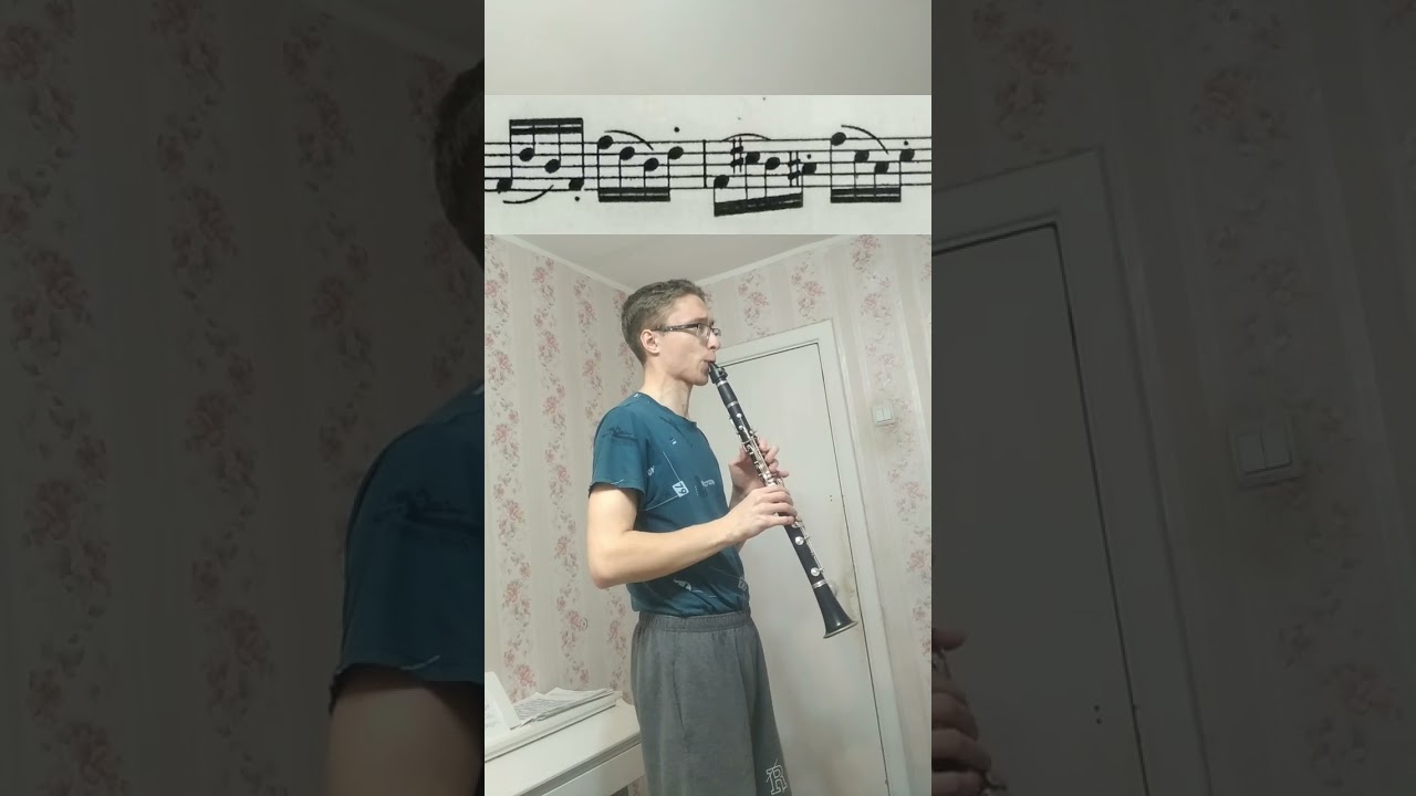 🎶 Этюд для кларнета (Allegro) - Etude for clarinet #clarinet #music #etude #музыка #этюд #кларнет🔥