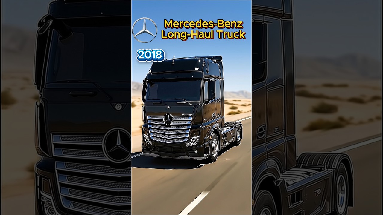 Evolution of Mercedes-Benz Long-Haul Trucks (1980&ndash;2024) | Heavy-Duty Engineering #shorts #evolution