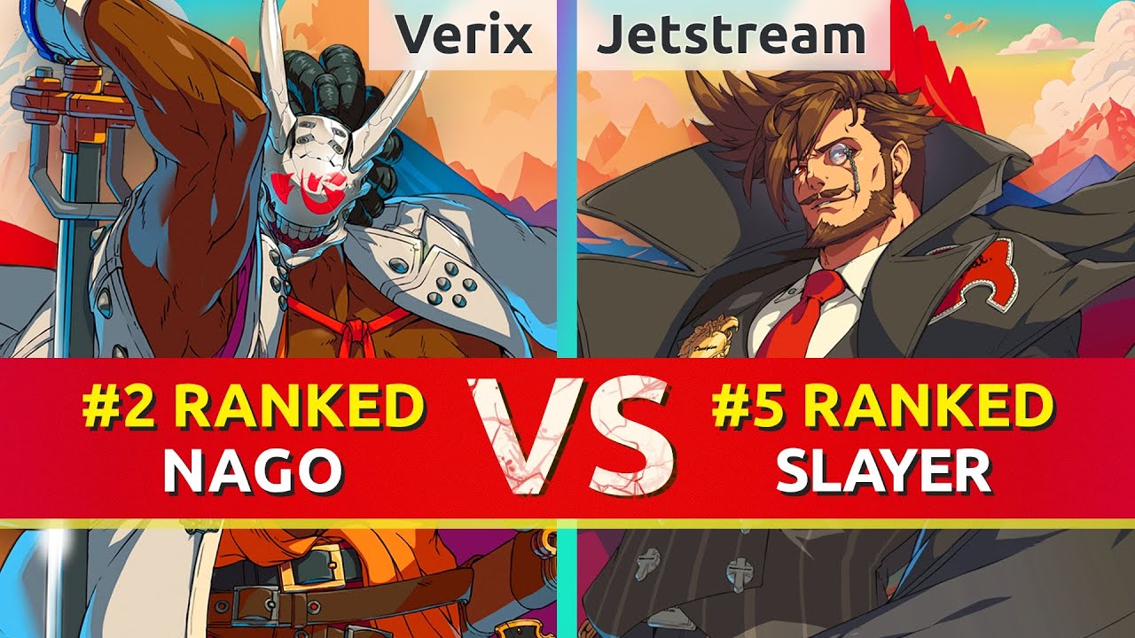 GGST ▰ Verix (#2 Ranked Nagoriyuki) vs Jetstream (#5 Ranked Slayer). High Level Gameplay