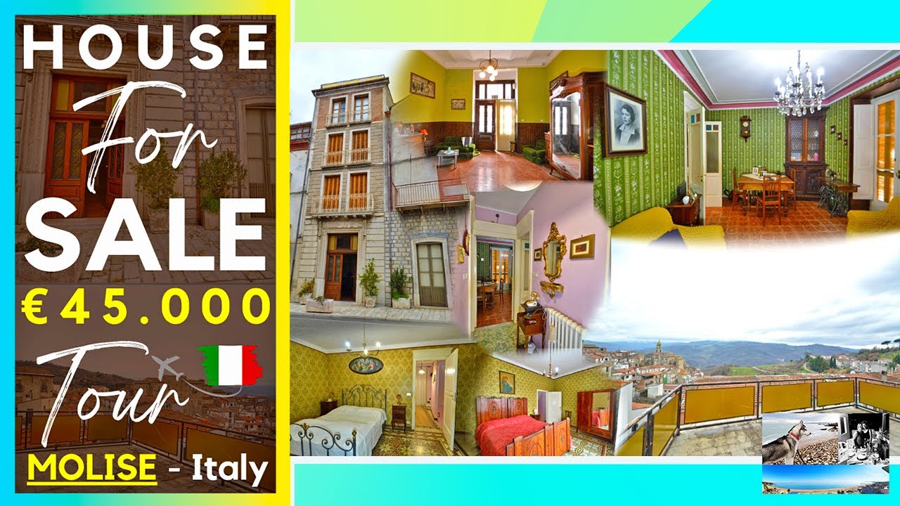 Charming Historic House for Sale in Molise, Italy | Antique Details, Terrace & Stunning Views 🌍🏞️🇮🇹