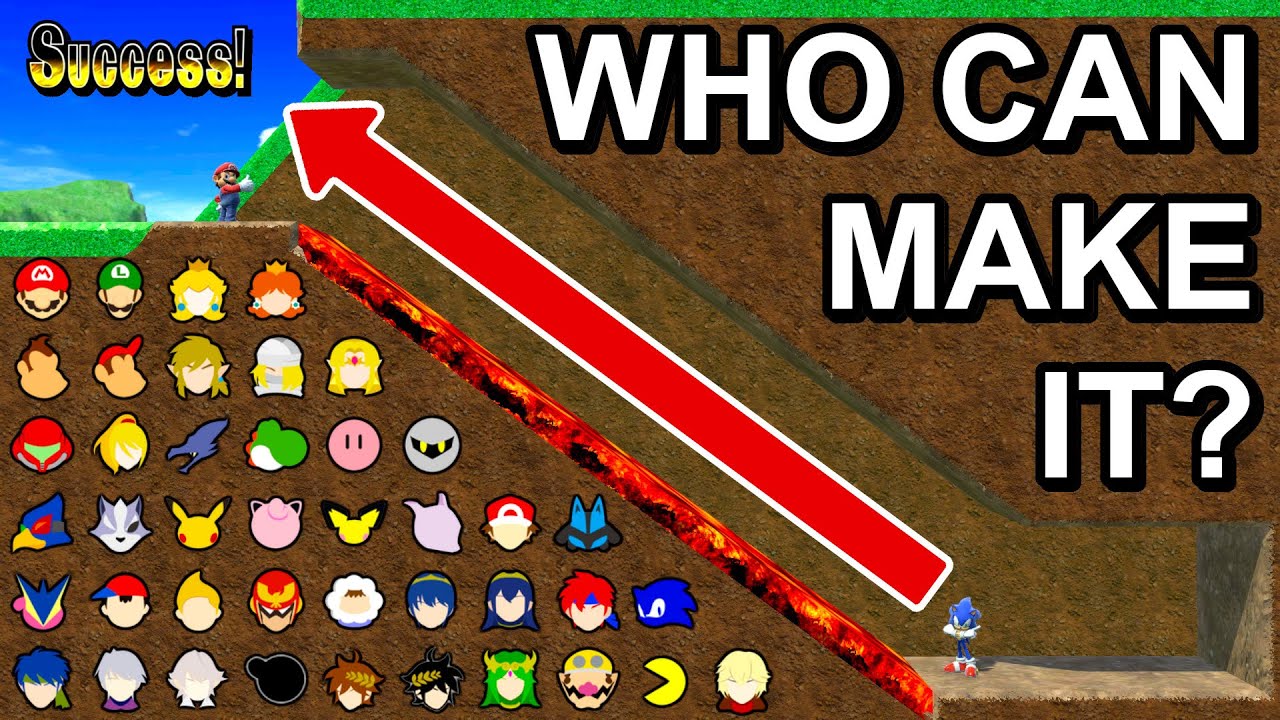 Who Can Escape The Diagonally Dirt Pit ? - Super Smash Bros. Ultimate