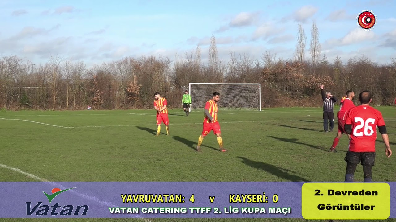 Vatan Catering TTFF 2. Lig Kupa ma&ccedil;ı.  Yavruvatan: 4 - Kayseri Spor: 0