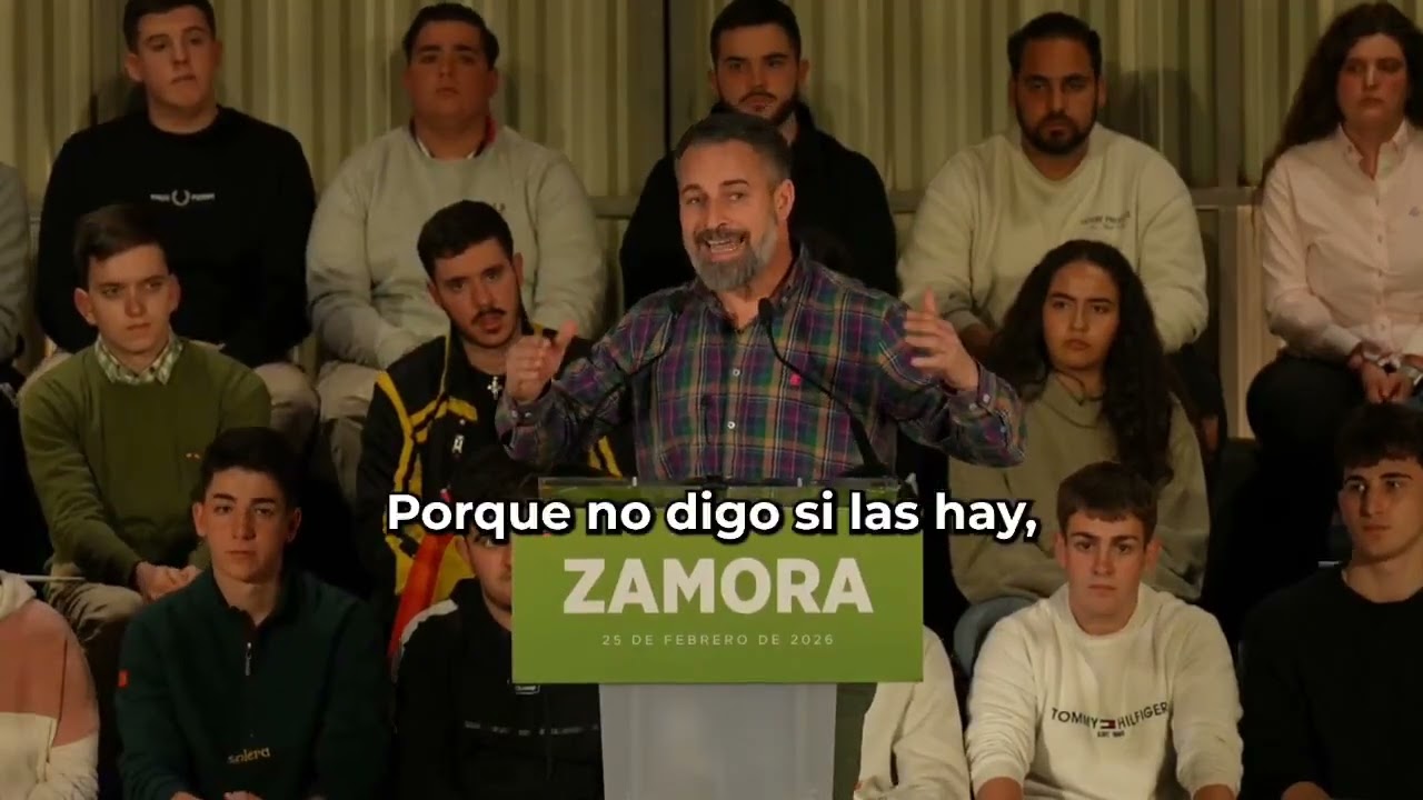 SANTIAGO ABASCAL, VOX, ARRASA EN ZAMORA #noticias #vox #abascal #españa #patriots #zamora 