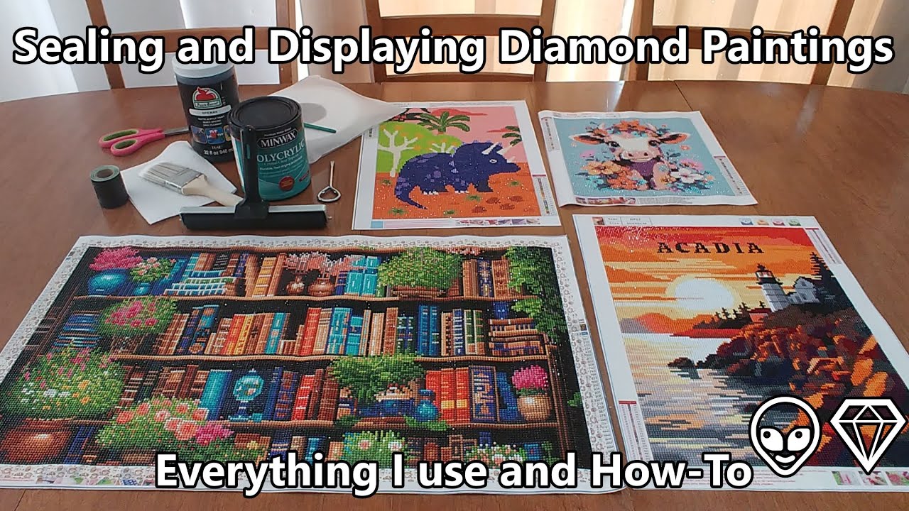 How to Seal and Prep Diamond Paintings to Display
