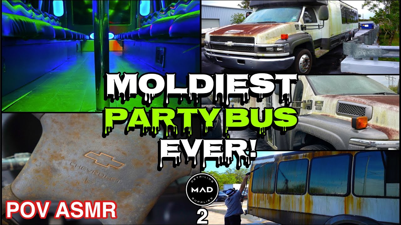Deep Cleaning the Moldiest Party Bus Ever! POV ASMR | Satisfying Disaster Detailing Transformation!!