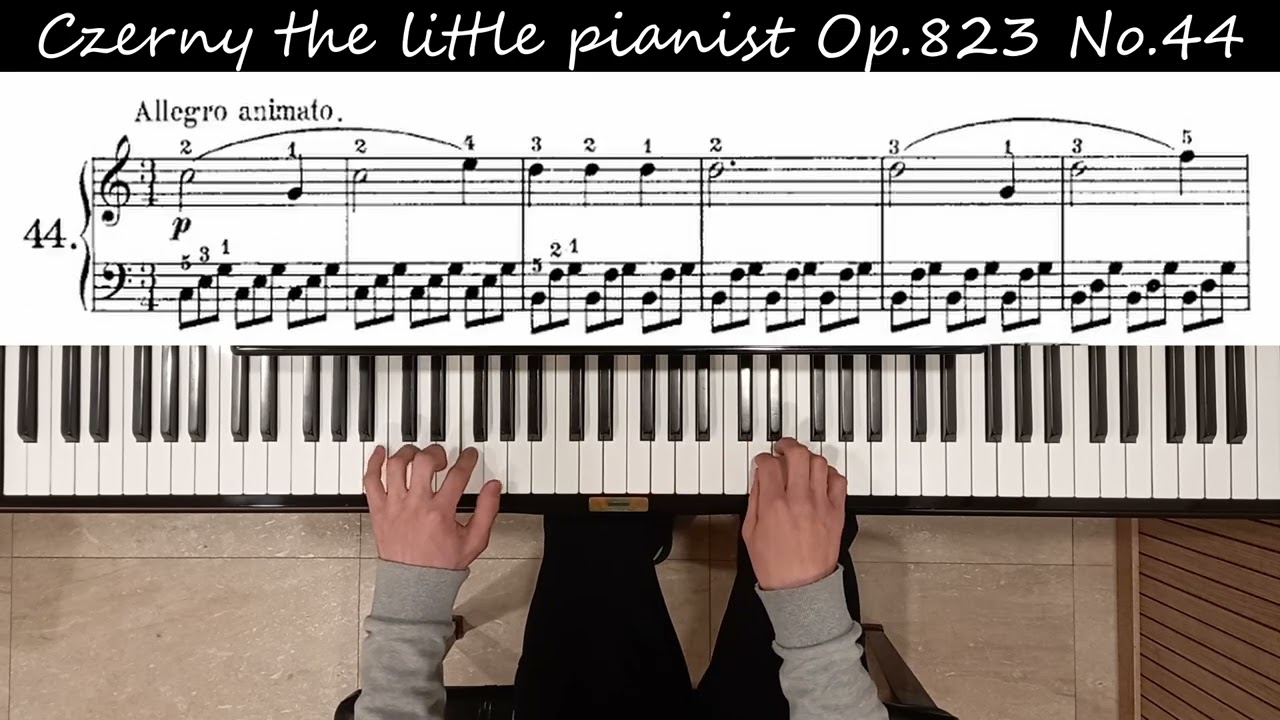 체르니 리틀 피아니스트 Op.823 No.44 (♩=132) Czerny the little pianist Op. 823 No. 44