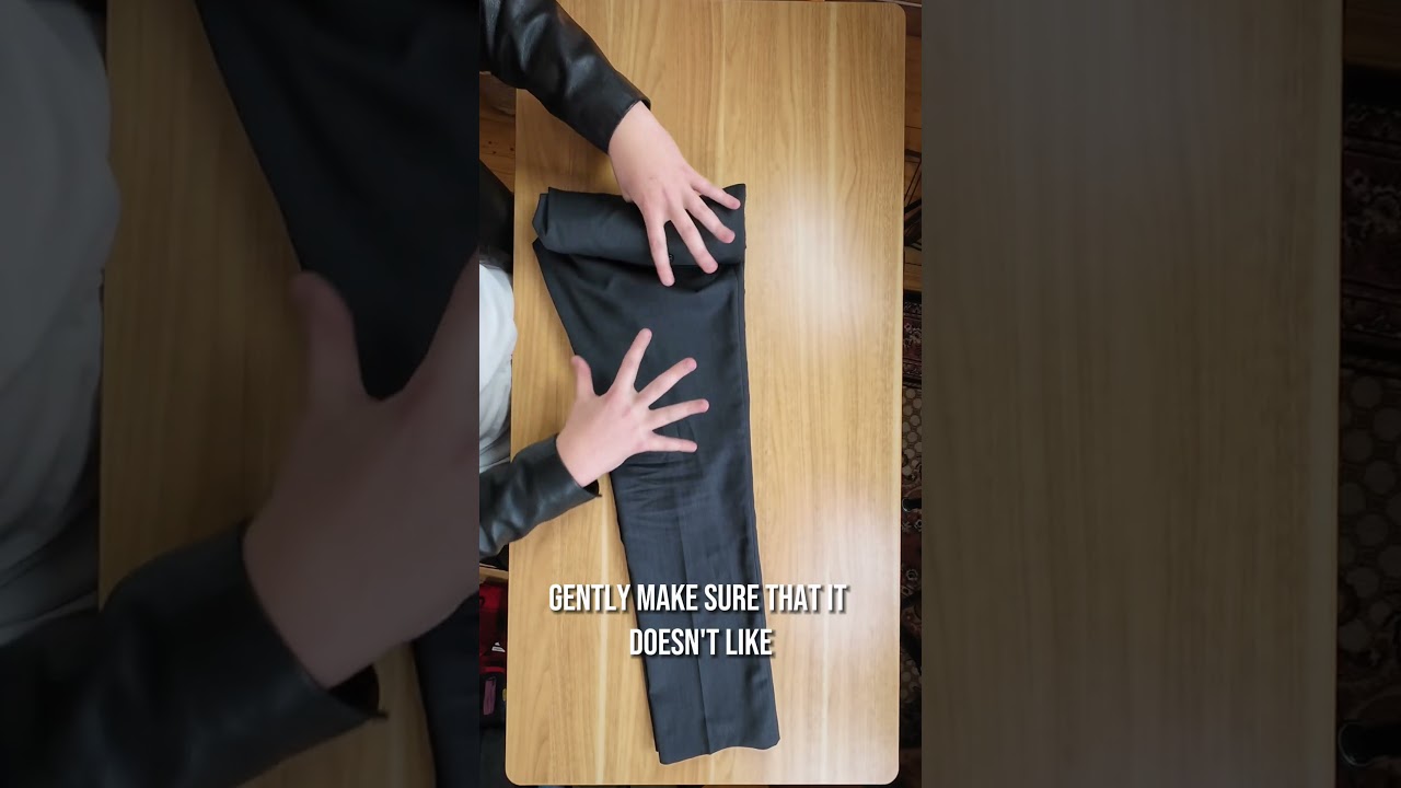 How to Roll Dress Pants Without Wrinkles (Best Travel Hack!)