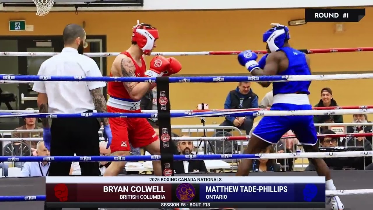 Bryan Colwell vs Matthew Tade-Phillips - 2025 Boxing Canada Nationals - Session 5