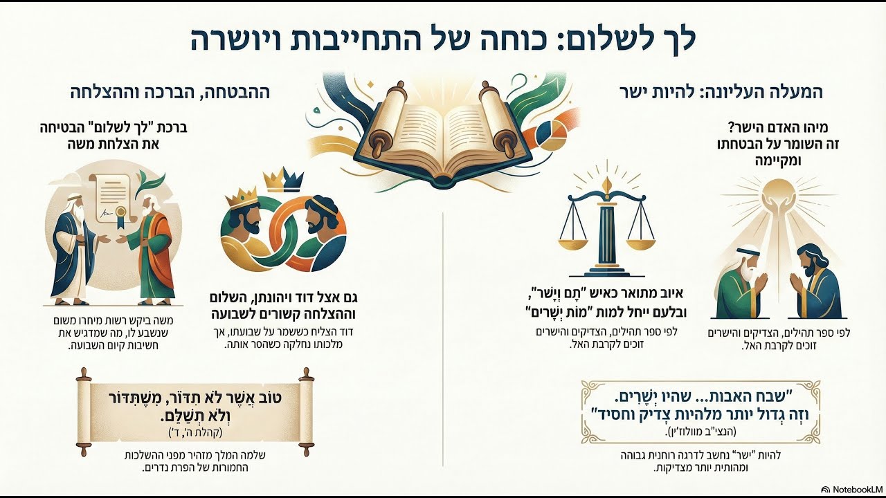 לך לשלום יושרה כוחה של מילה