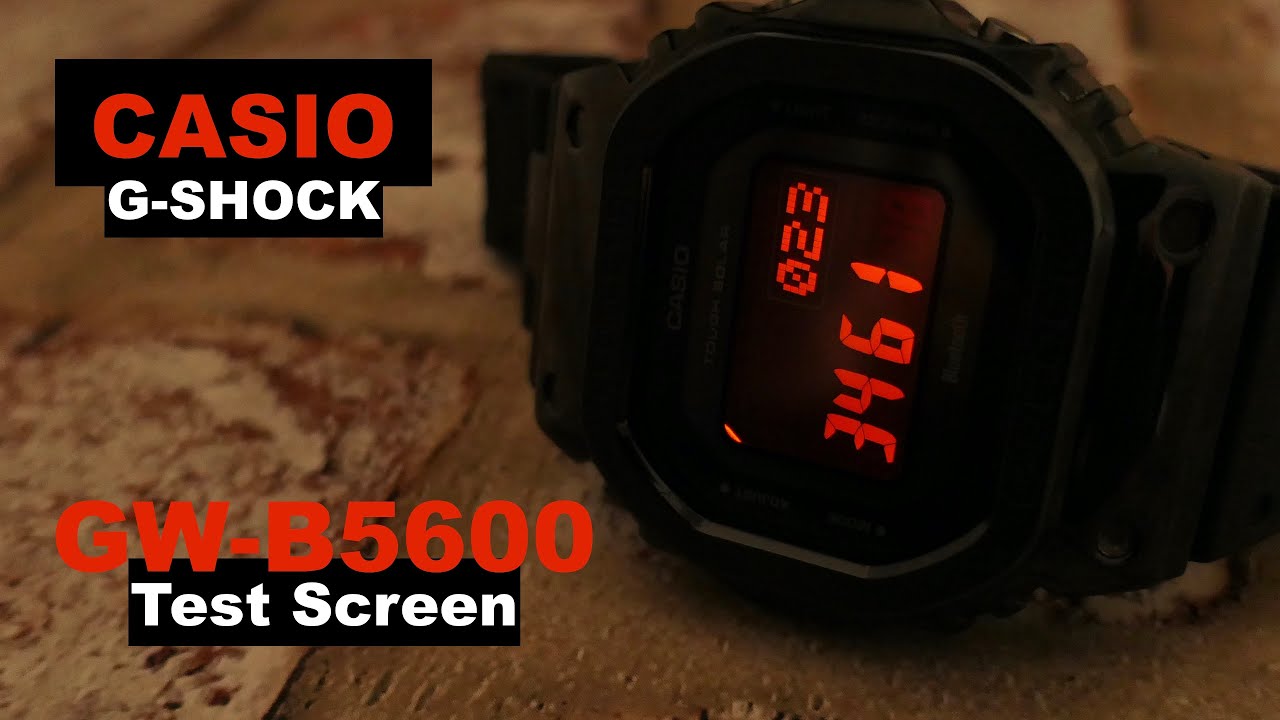 CASIO G-SHOCK GW-B5600 Exclusive Hidden Test Screen / Service Mode Tutorial