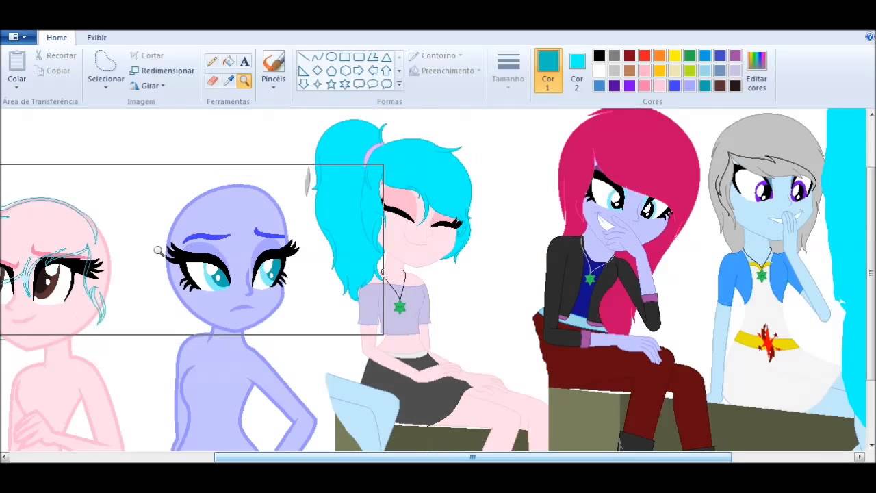 My dazzlings -Undder, Merry e Clarisse - OC's MLP EQG (speed paint)