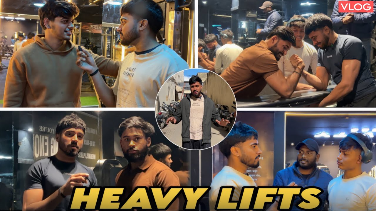 Heavy lifts challenge on gym rendom boys Vs me@KaranYadavVlogs28 