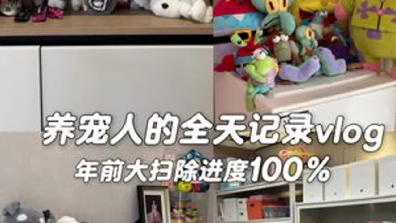 vlog.076 | 年前大扫除终于完成了！太喜欢这一尘不染的感觉了，心情都舒畅了#vlog日常 #年前大扫除 #大扫除 #解压视频 #打扫卫生