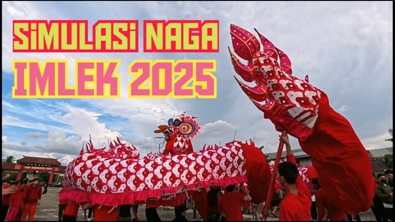 Latihan atraksi Naga Imlek 2025