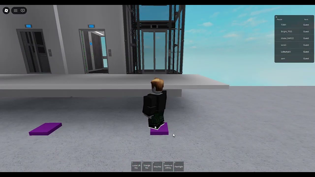 (Fixed elevator Luxiar Innova4) Luxiar Elevator in the Roblox