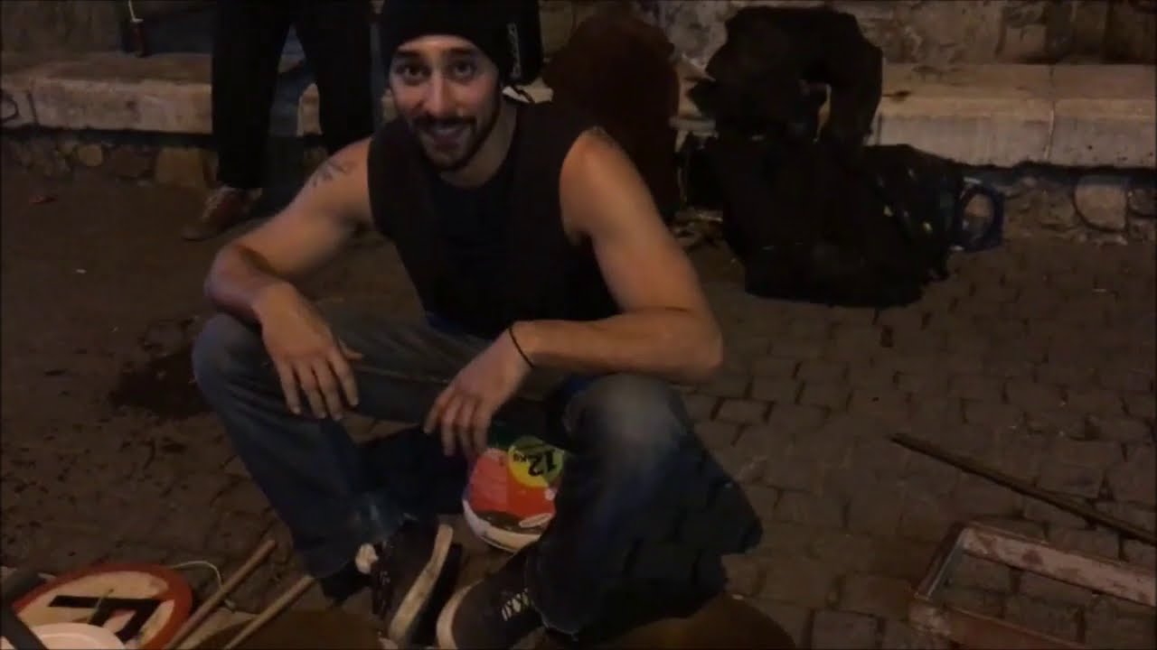 street techno bucket drumming giorgos christakis