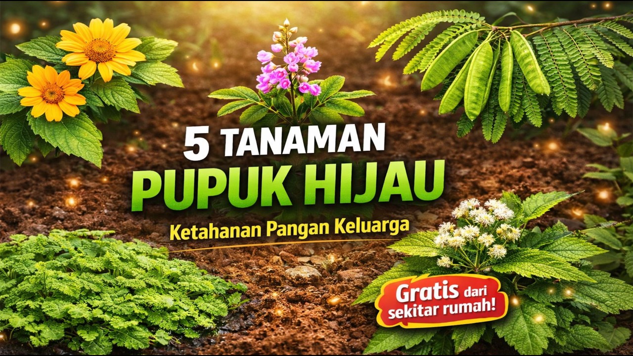 5 Tanaman Penghasil Pupuk Hijau untuk Ketahanan Pangan Keluarga