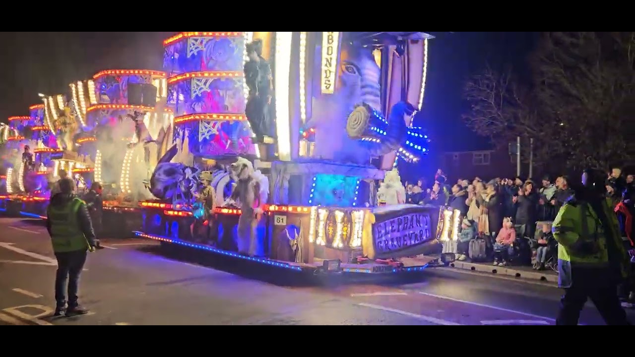 Vagabonds Carnival Club - Bridgwater Carnival 2025.  Elephant Graveyard.