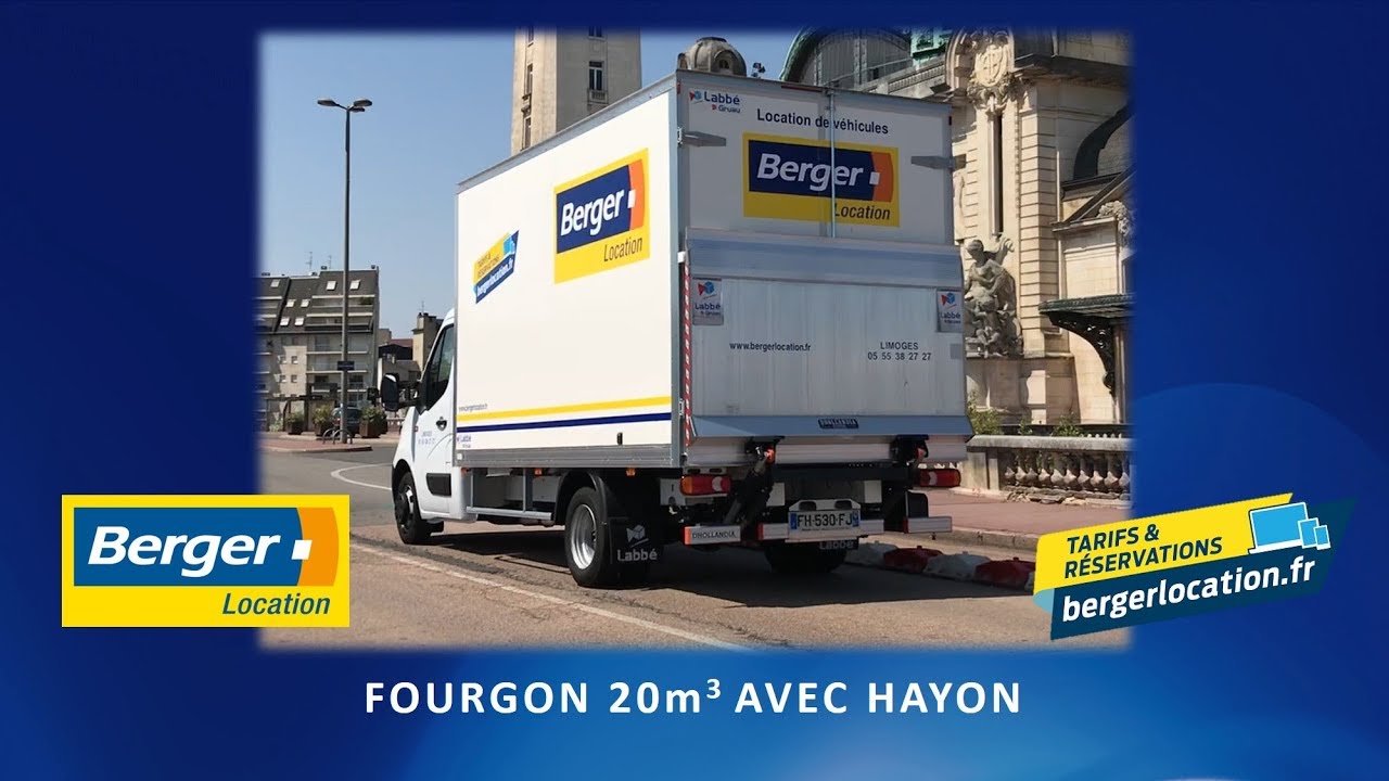 Berger Location - Fourgon 20m3 avec hayon