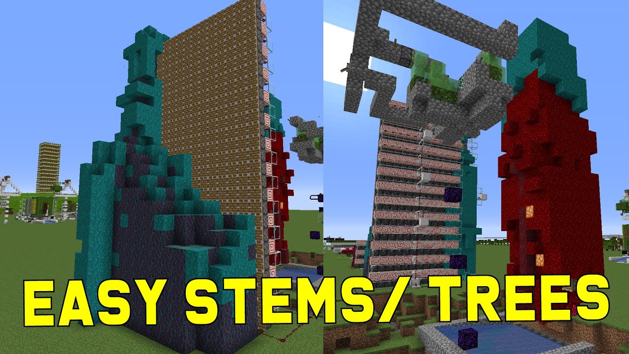 Easy Nether Stem/ Tree Farms - Minecraft 1.16 | Best, Easy Minecraft Farms