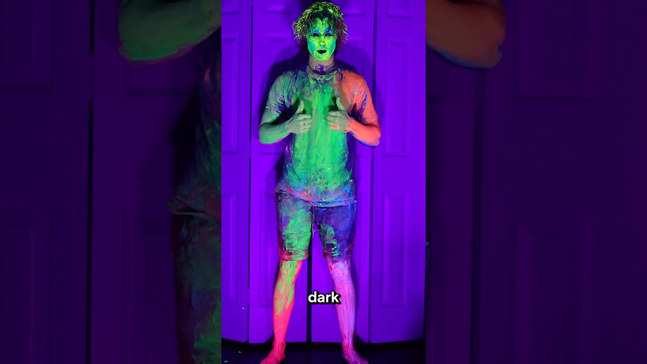 I made myself glow in the dark