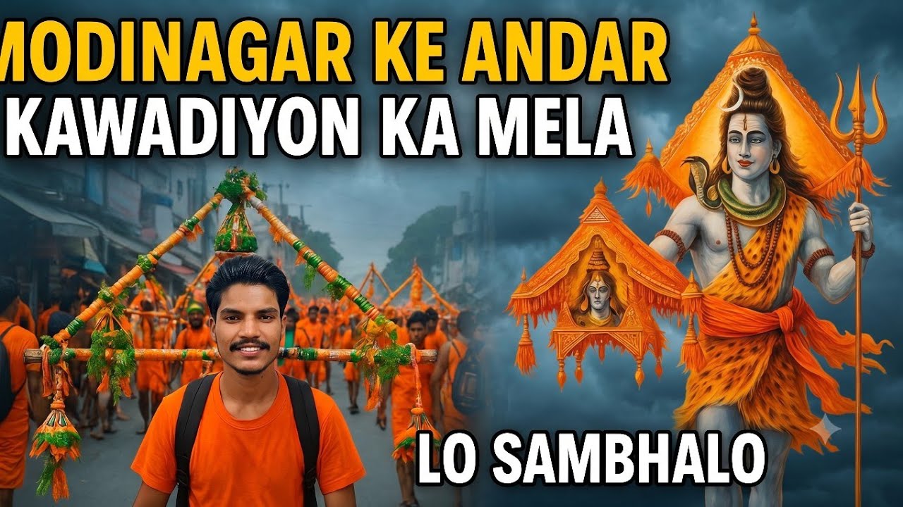 Modinagar Mein Bhole Ke Bhakton Ka Mela | Lo Sambhalo Bhole Apni Kawad 🙏🚩2025