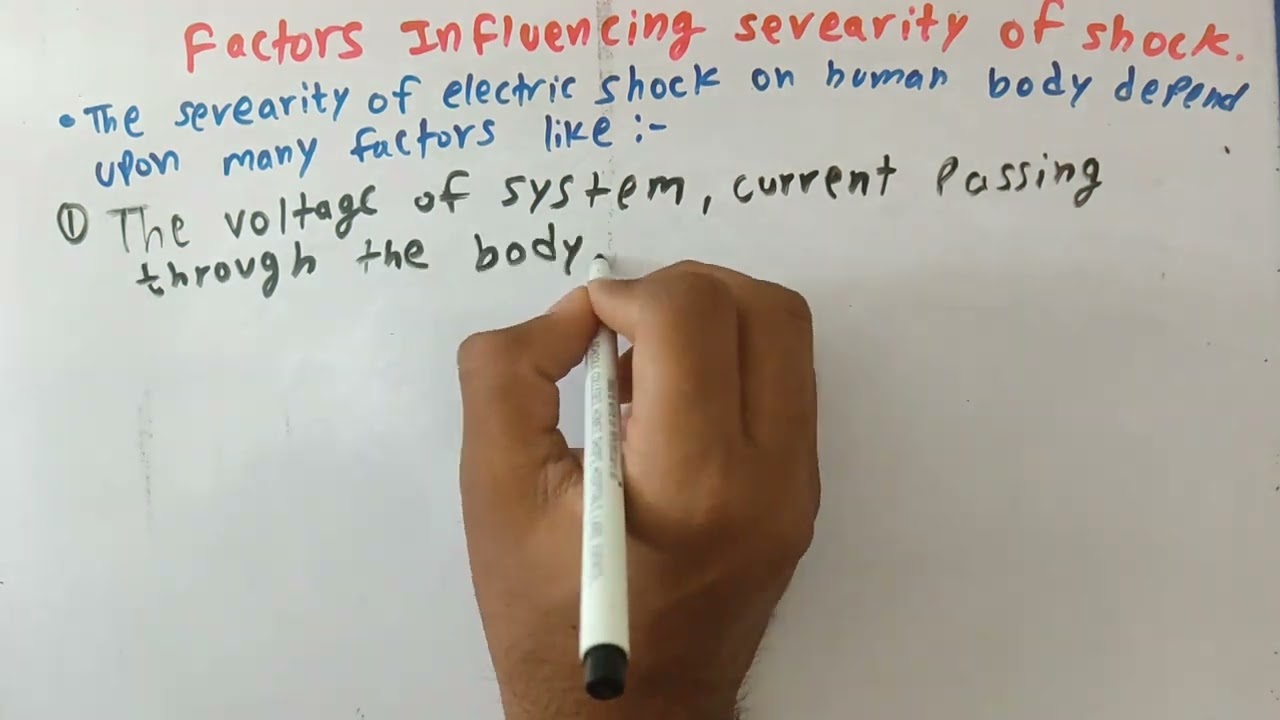 ELECTRIC SHOCKS AND FACTORS INFLUENCING SEVERITY OF SHOCKS (MEE)6SEM