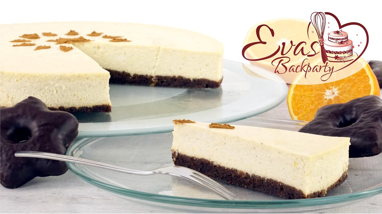 Lebkuchen-Käsekuchen / Gingerbread-Cheesecake / super-cremig / Backen evasbackparty