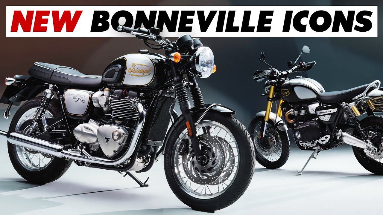 Представлены новые модели Triumph Bonneville Icon 2025 года! (T100, T120, Scramblers, Bobber и др...