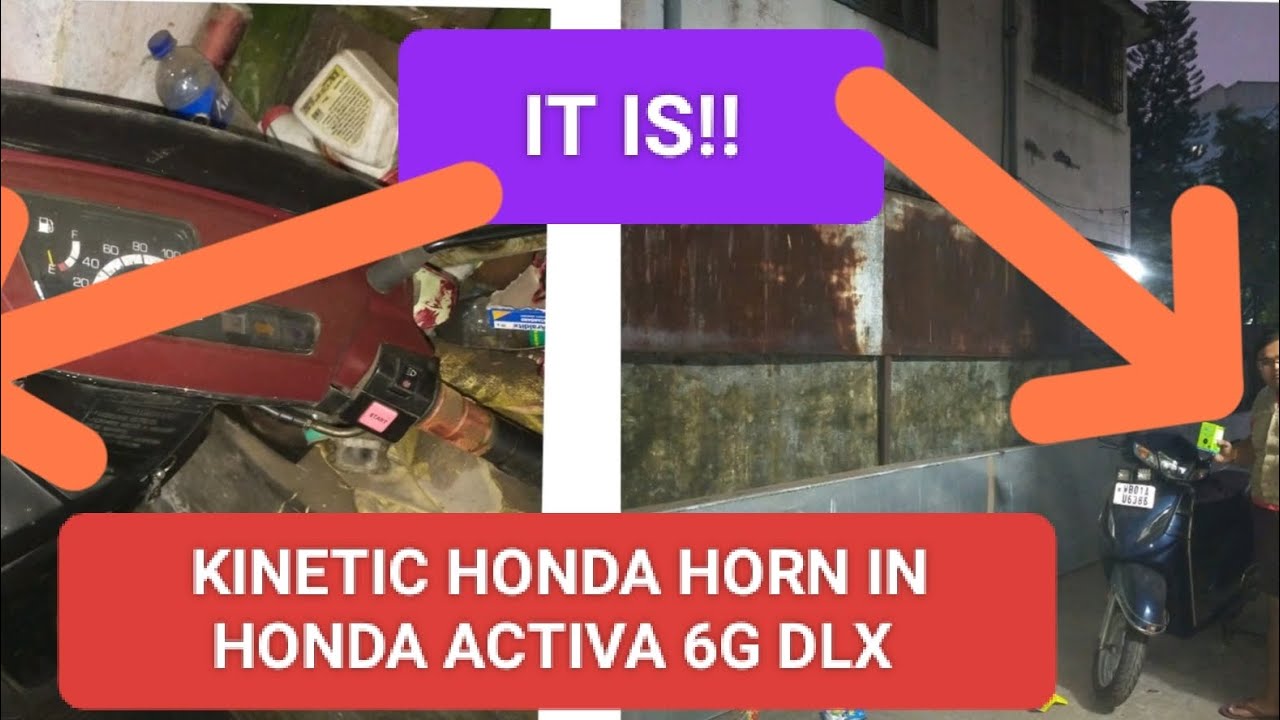How to install the horn of Kinetic Honda DX in Honda Activa 6G DLX at home 