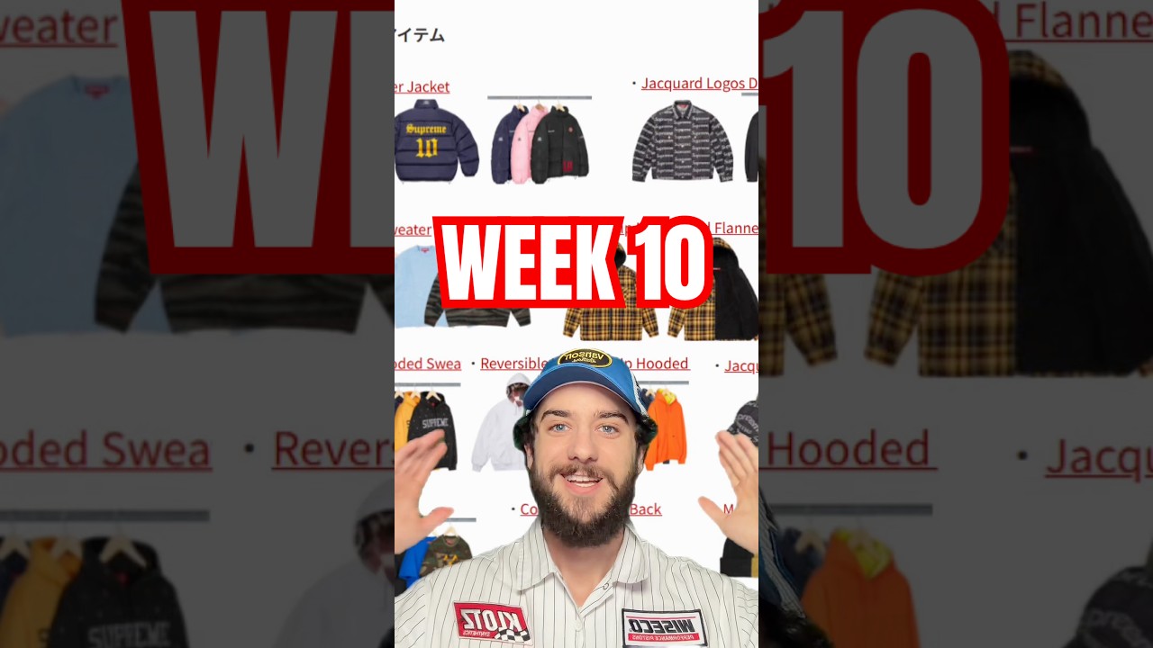 Supreme Week 10 Droplist ​⁠-@WuTangClan 🐝 #fw25