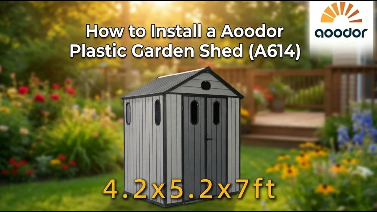 Aoodor Plastic Garden Shed (A614)