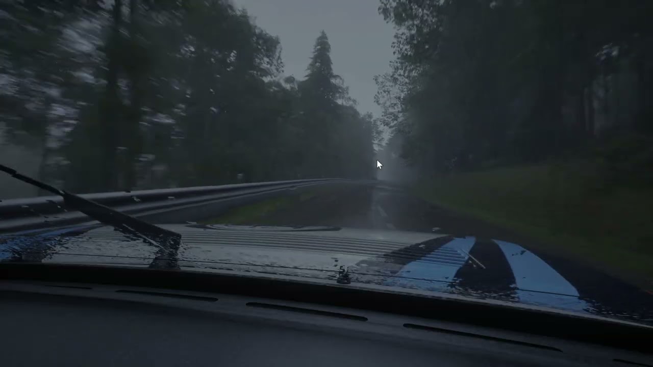 Lancia Delta Integrale on Assetto Corsa Rally, French Rally in the rain.