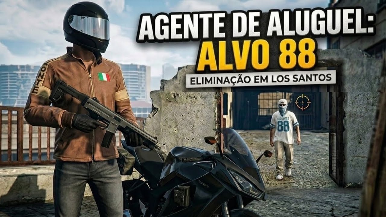 VIREI AGENTE DE ALUGUEL E ELIMINEI UM MEMBRO DE GANGUE | GTA 5 ONLINE 