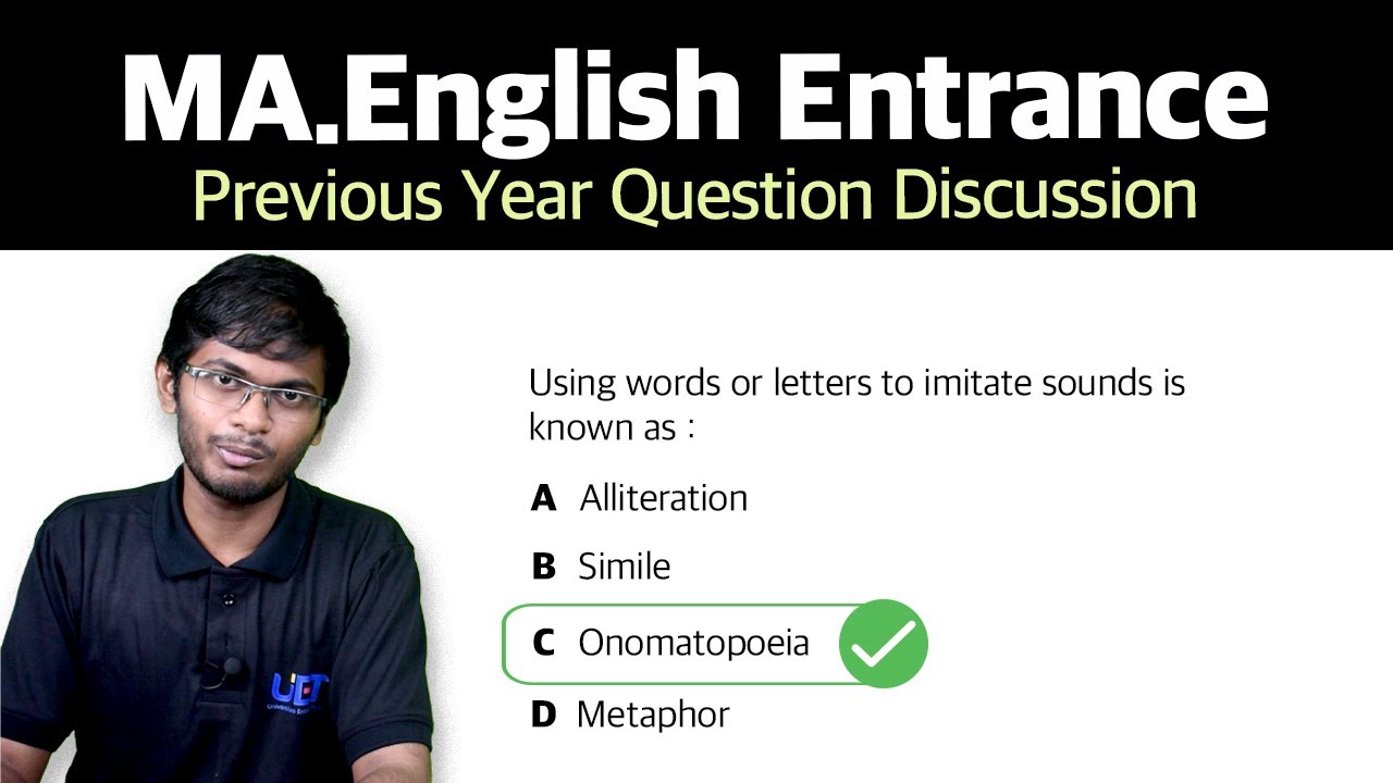 ma english entrance previous question papers | Calicut University ma English Entrance questions