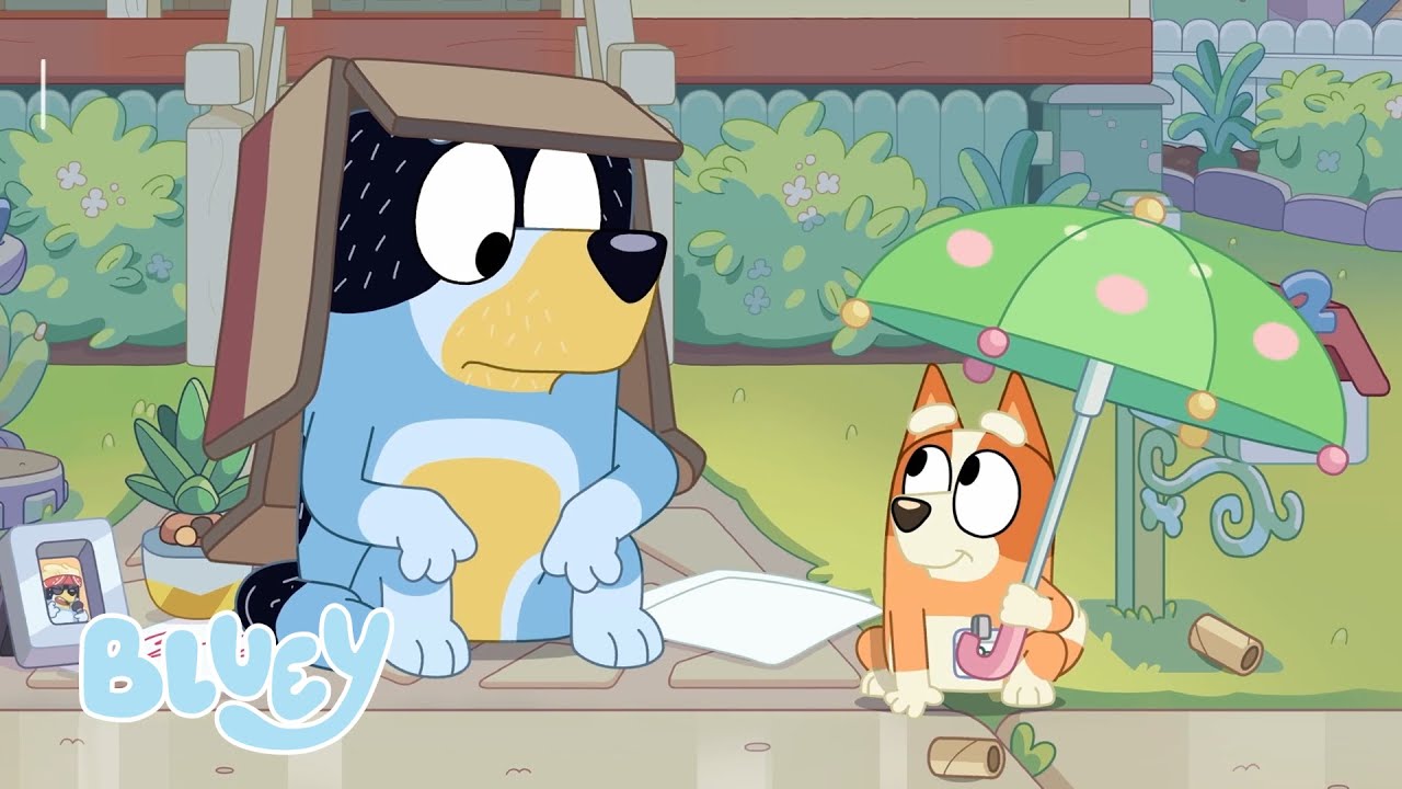 Ögonblick på regniga dagar 🌧️ | Bluey Officiella Svenska Kanalen