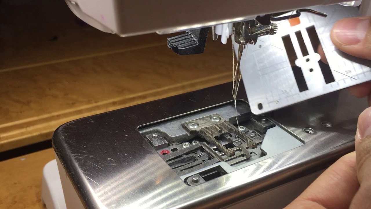 Замена игольных пластин Bernina