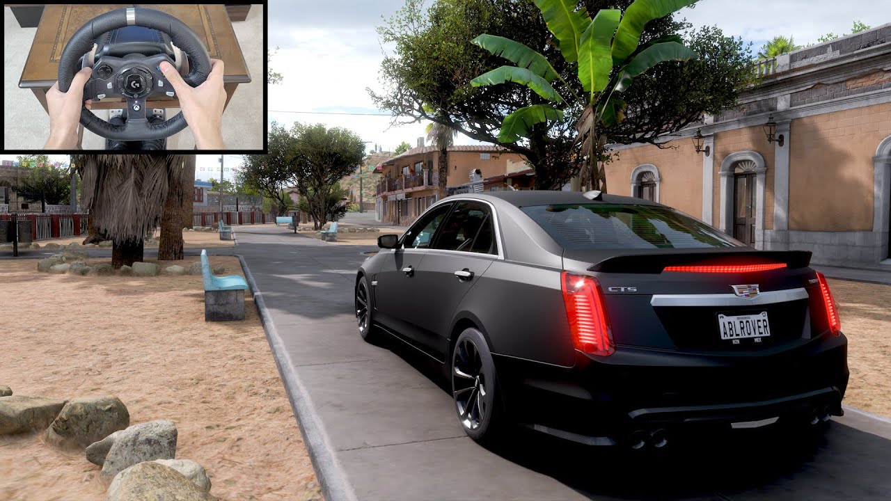 Cadillac CTS-V Sedan - Forza Horizon 5 (Steering Wheel logitech g920) Gameplay