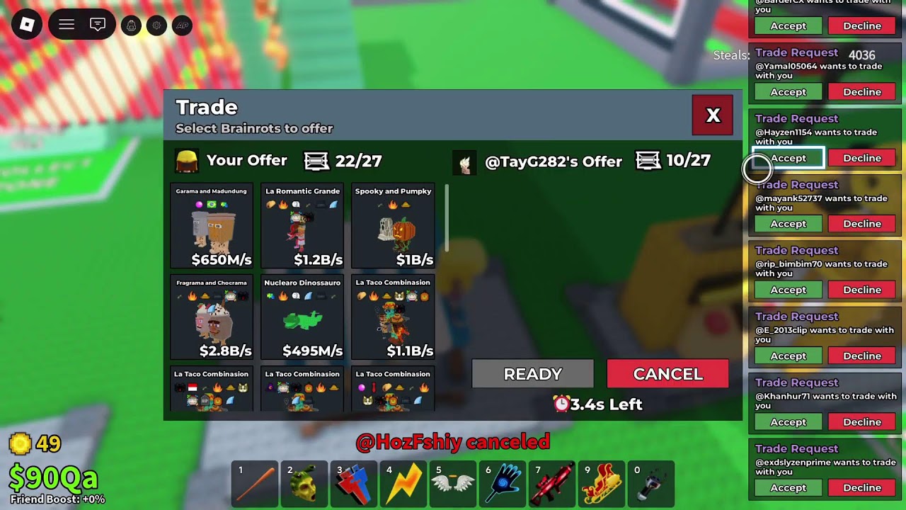 Steal a brainrot trading Live join up