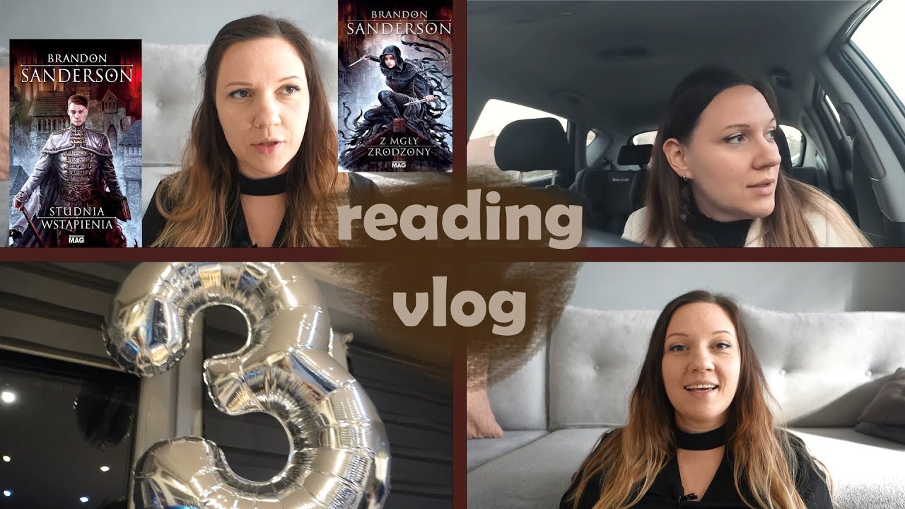 Dzień z życia i dobry ziomek Brandon Sanderson I Reading vlog #16