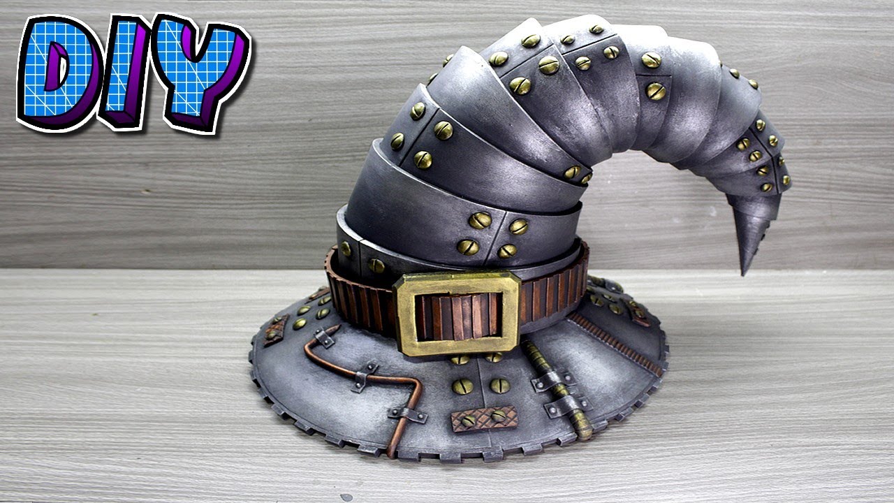 DIY Chapéu de Bruxa Steampunk.