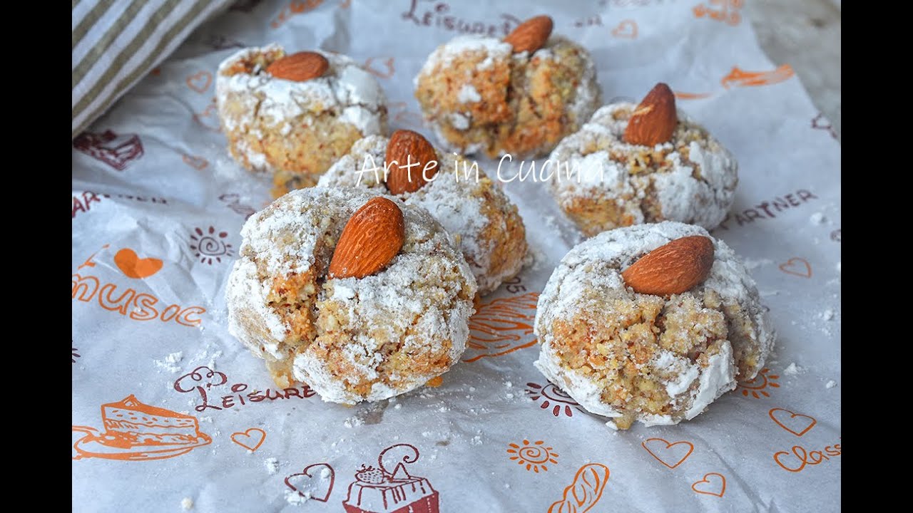 Mandorlette al cocco veloci dolci di mandorle