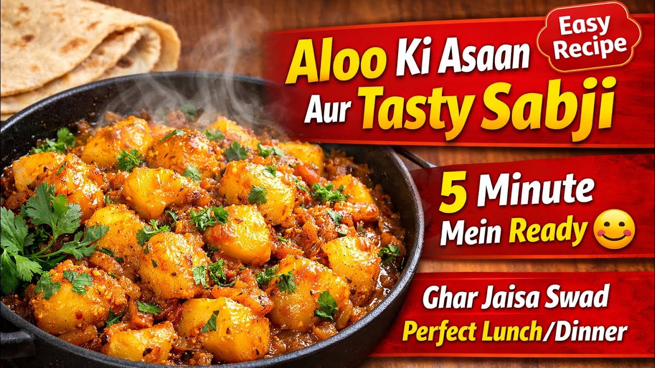 Asaani se banne wali testy aalu ki sabji ki recpice 🌸