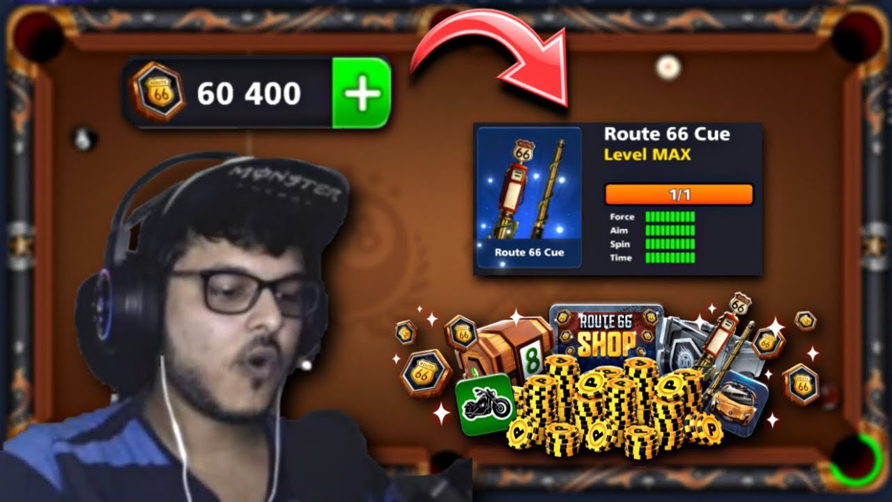 8 Ball Pool – Route 66 Cue MAXED OUT 🚗🔥 | Full Stats